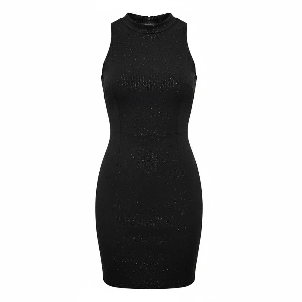 Speechless Black Sparkle Mini Dress